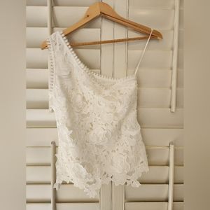 Anthropologie Womens side strap blouse